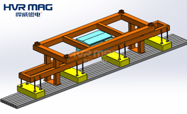 正面吊搬运棒材如何正确选择磁力吊具