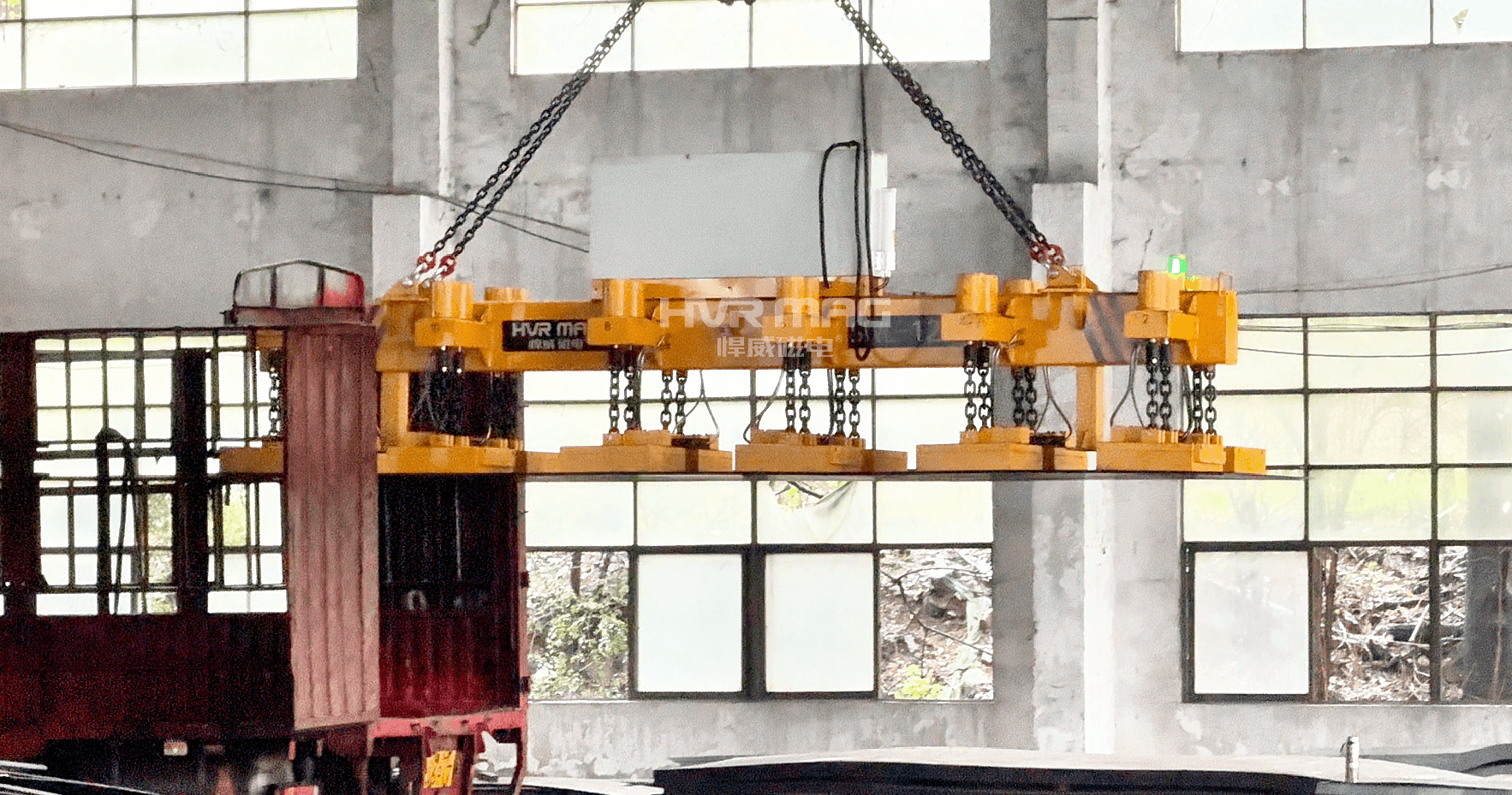 钢板切割自动下料分拣解决方案  悍威磁电机械手电永磁端拾器