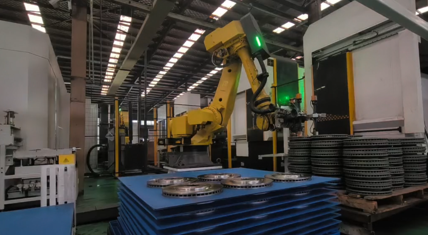 悍威电永磁技术助力河南凯巨实现刹车盘全自动产线升级